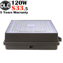 petrol station LED Canopy Light 120W ETL cETL Listed gas station 5000k 17400Lumen 100-277VAC HID Replacement 5 Years Warranty